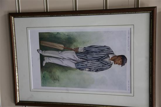 Leslie Ward - Spy Portraits of cricketers largest 15 x 10in., See website for list